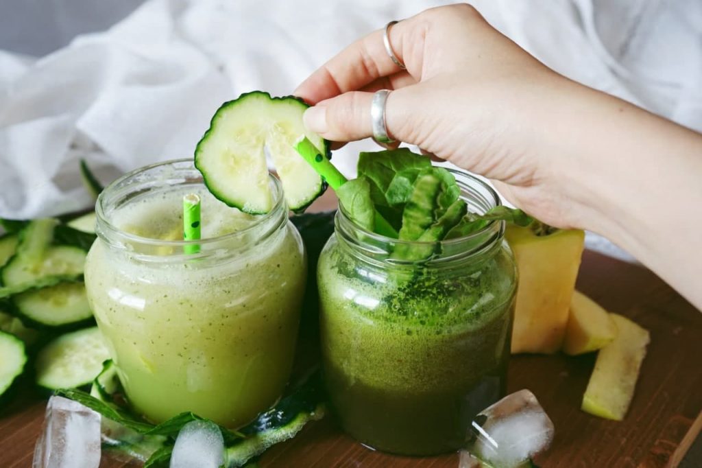 Batido verde con colágeno